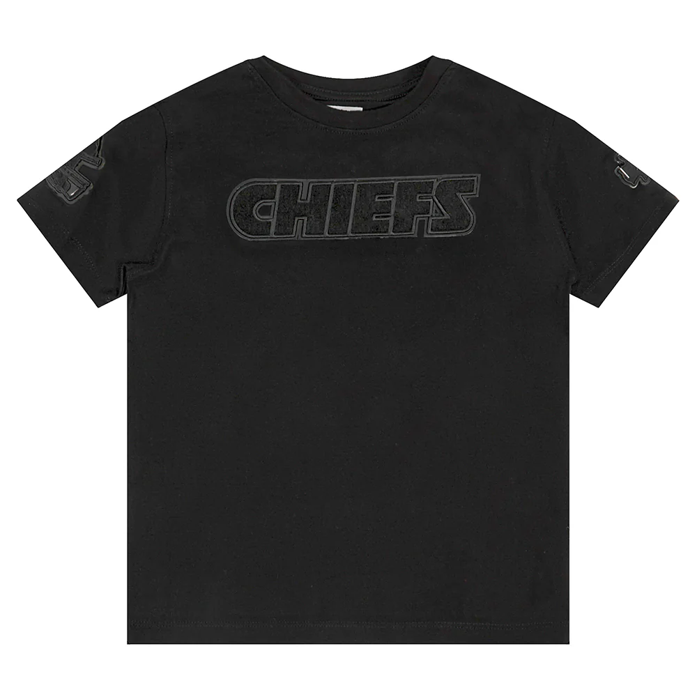 NFL KANSAS CITY CHIEFS TRIPLE BLACK LITTLE BOYS SHORT SLEEVE TEE (BLACK) - Image 3