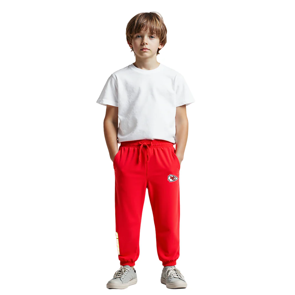 NFL KANSAS CITY CHIEFS CLASSIC LITTLE BOYS FLEECE SWEATPANT (RED) - Image 10