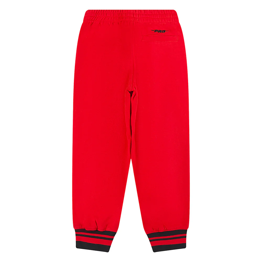 NFL KANSAS CITY CHIEFS RETRO CLASSIC LITTLE BOYS RIB FLC SWEATPANT (RED/BLACK) - Image 12