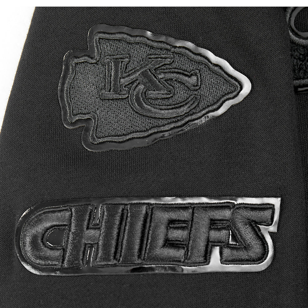 NFL KANSAS CITY CHIEFS TRIPLE BLACK LITTLE BOYS FLEECE PULLOVER HOODIE (BLACK) - Image 14