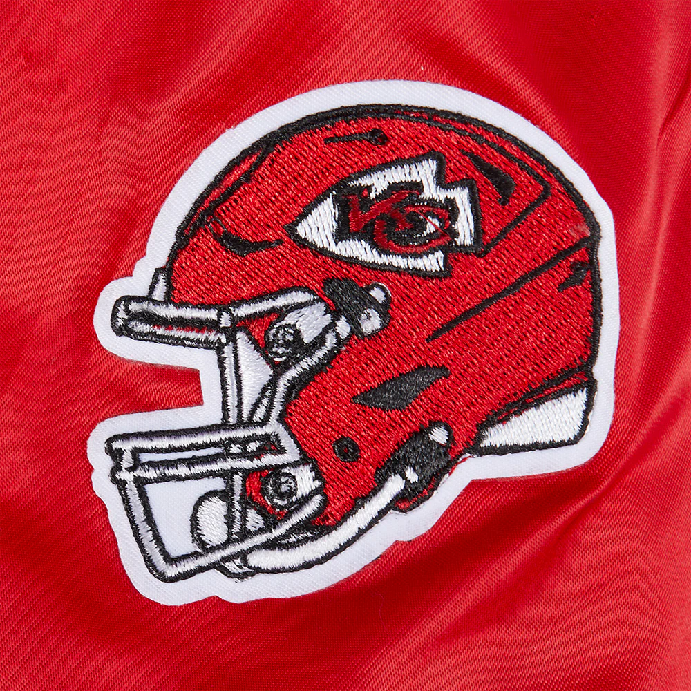 NFL KANSAS CITY CHIEFS CLASSIC LITTLE BOYS SATIN JACKET (RED) - Image 6