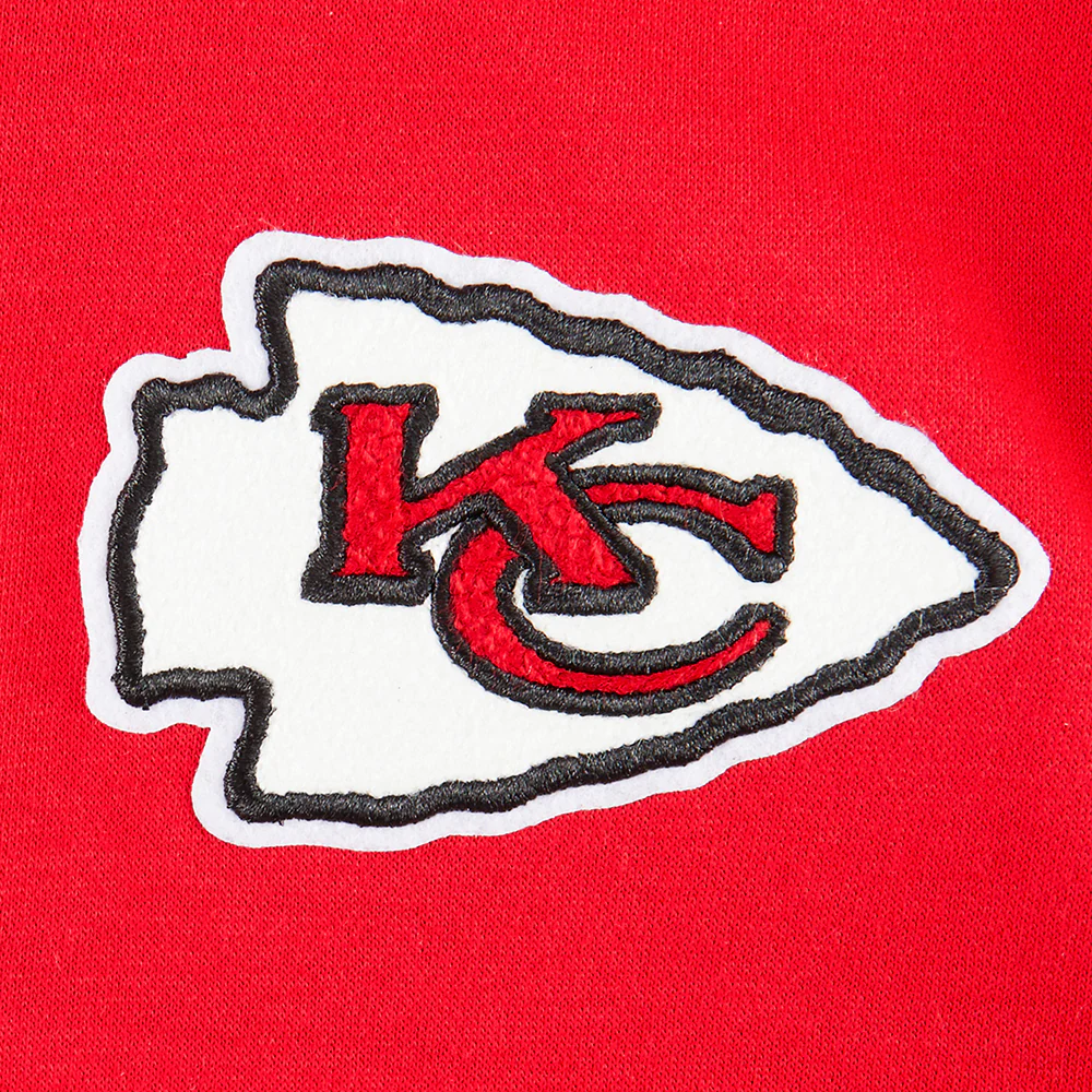 NFL KANSAS CITY CHIEFS CLASSIC LITTLE GIRLS FLEECE FULL ZIP HOODIE (RED) - Image 10