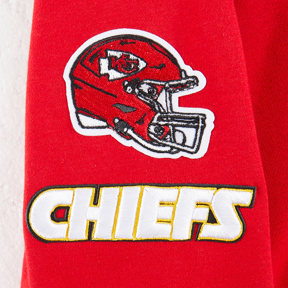 NFL KANSAS CITY CHIEFS CLASSIC LITTLE GIRLS FLEECE FULL ZIP HOODIE (RED) - Image 6