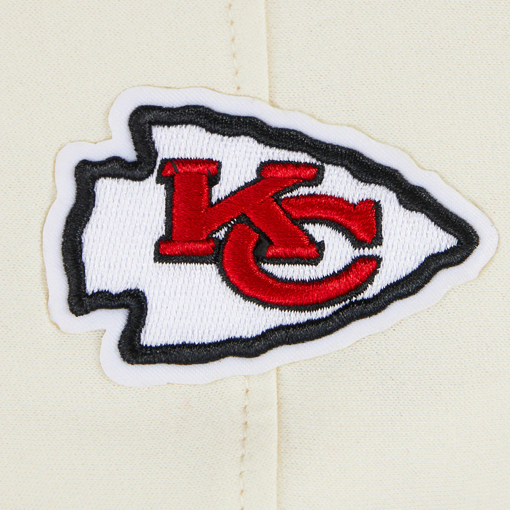 NFL KANSAS CITY CHIEFS RETRO CLASSIC TODDLER BOYS RIB FLEECE PULLOVER HOODIE (EGGSHELL/ RED) - Image 5