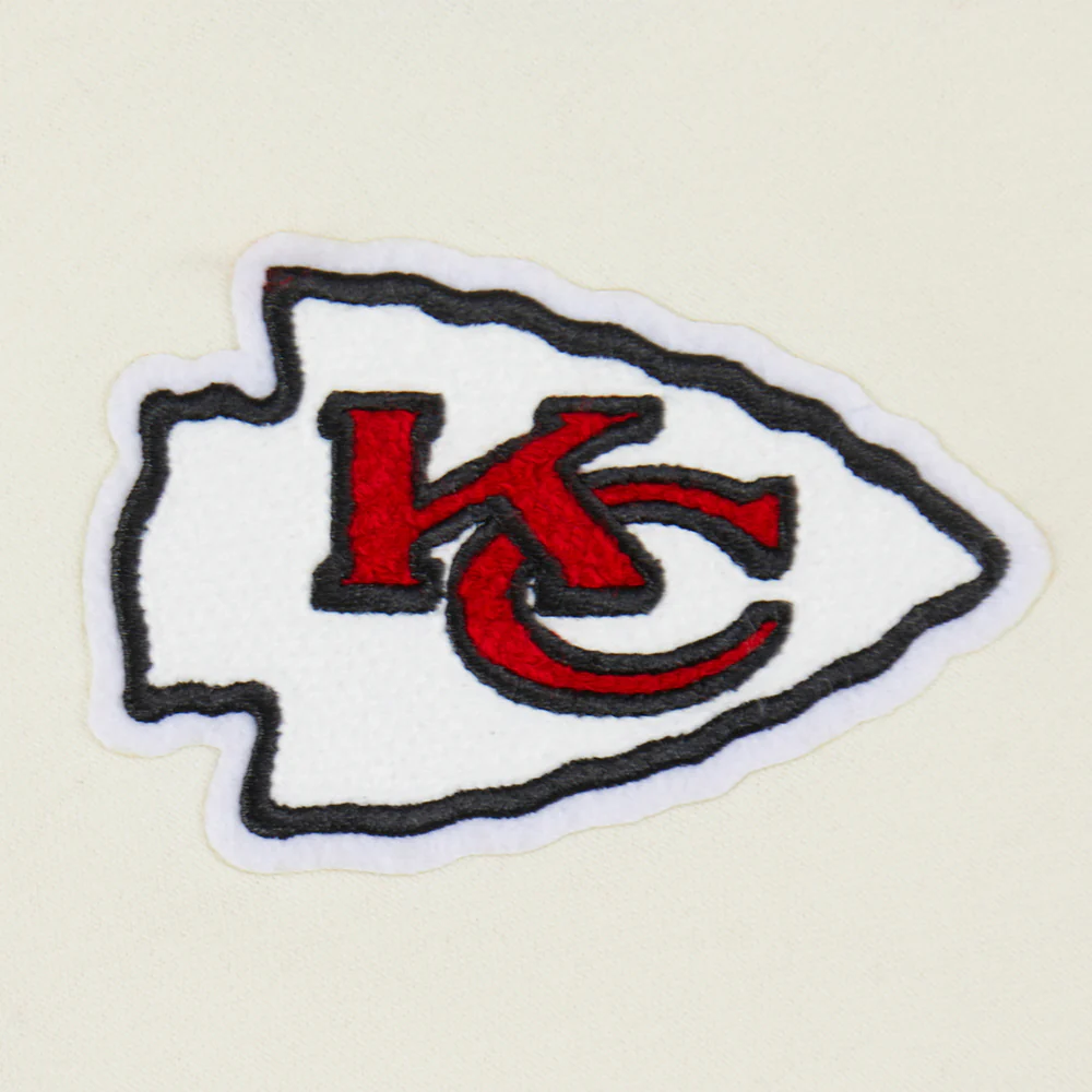 NFL KANSAS CITY CHIEFS RETRO CLASSIC TODDLER BOYS RIB FLEECE PULLOVER HOODIE (EGGSHELL/ RED) - Image 8