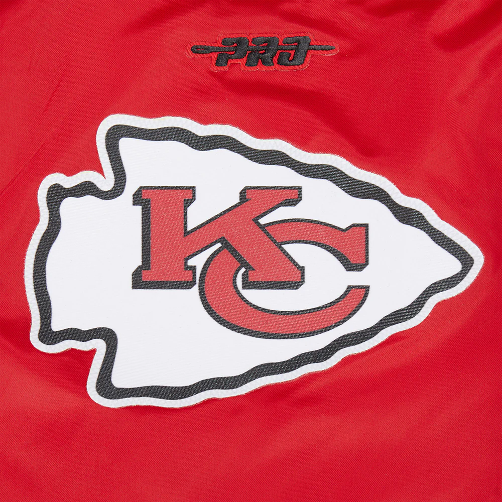 NFL KANSAS CITY CHIEFS CLASSIC TODDLER BOYS SATIN JACKET (RED) - Image 9