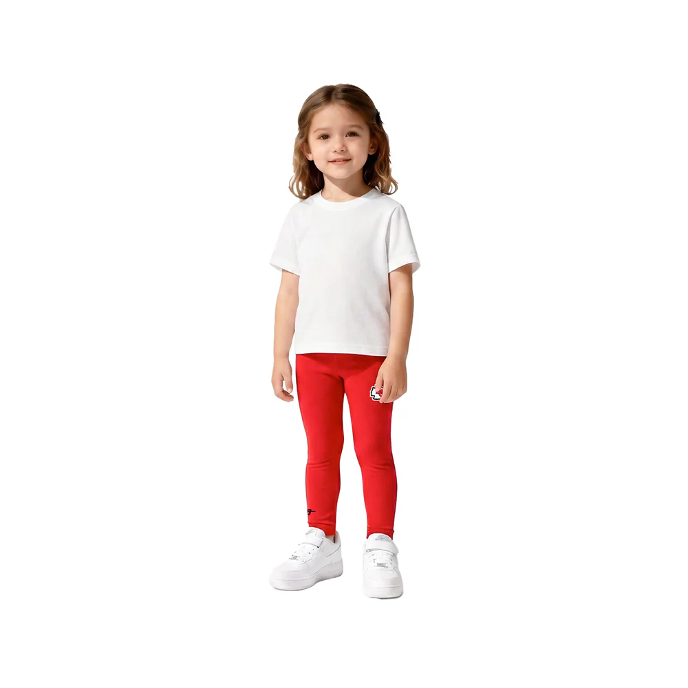 NFL KANSAS CITY CHIEFS RETRO CLASSIC TODDLER GIRLS LEGGING (RED) - Image 3