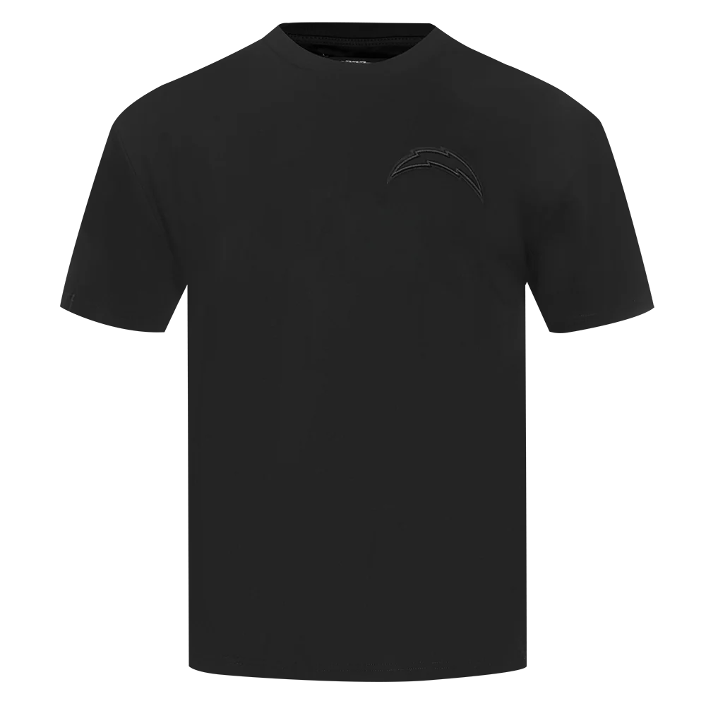 NFL LOS ANGELES CHARGERS NEUTRAL MEN'S CJ DROP SHOULDER TEE (BLACK)