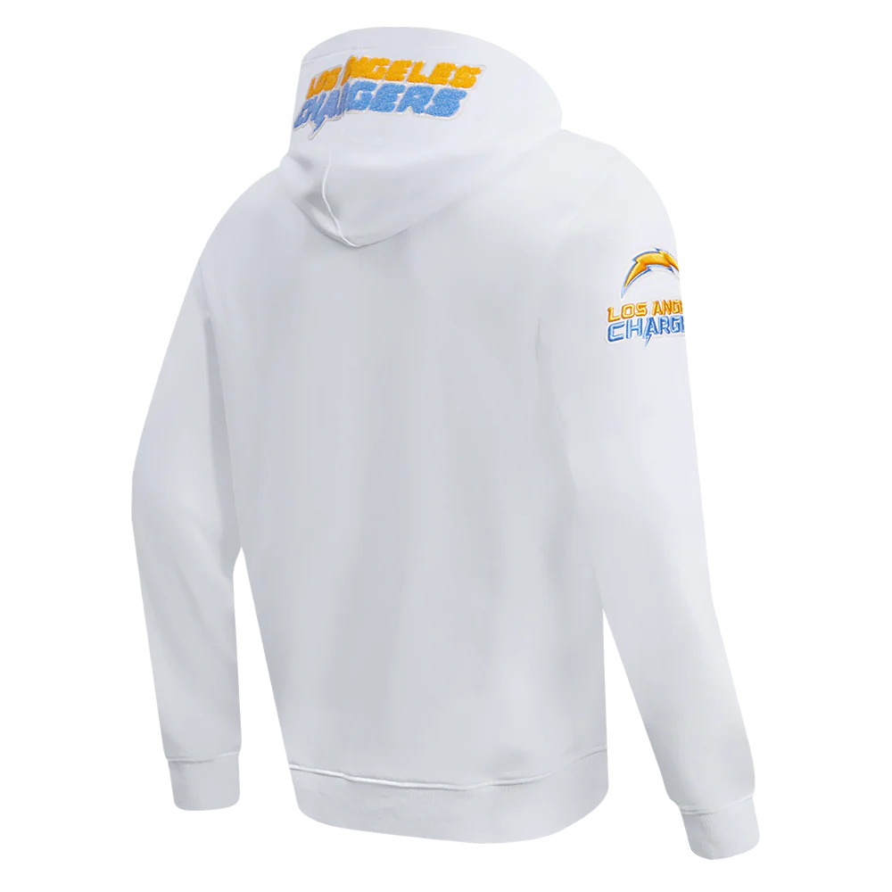 NFL LOS ANGELES CHARGERS CLASSIC CHENILLE PO HOODIE (WHITE) - Image 3