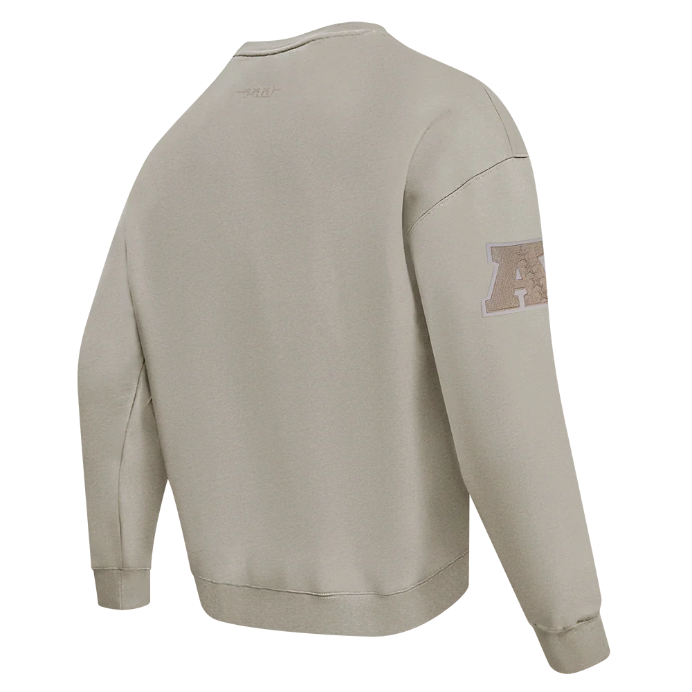 NFL LOS ANGELES CHARGERS NEUTRAL MEN'S DROP SHOULDER FLC CREWNECK (TAUPE) - Image 13