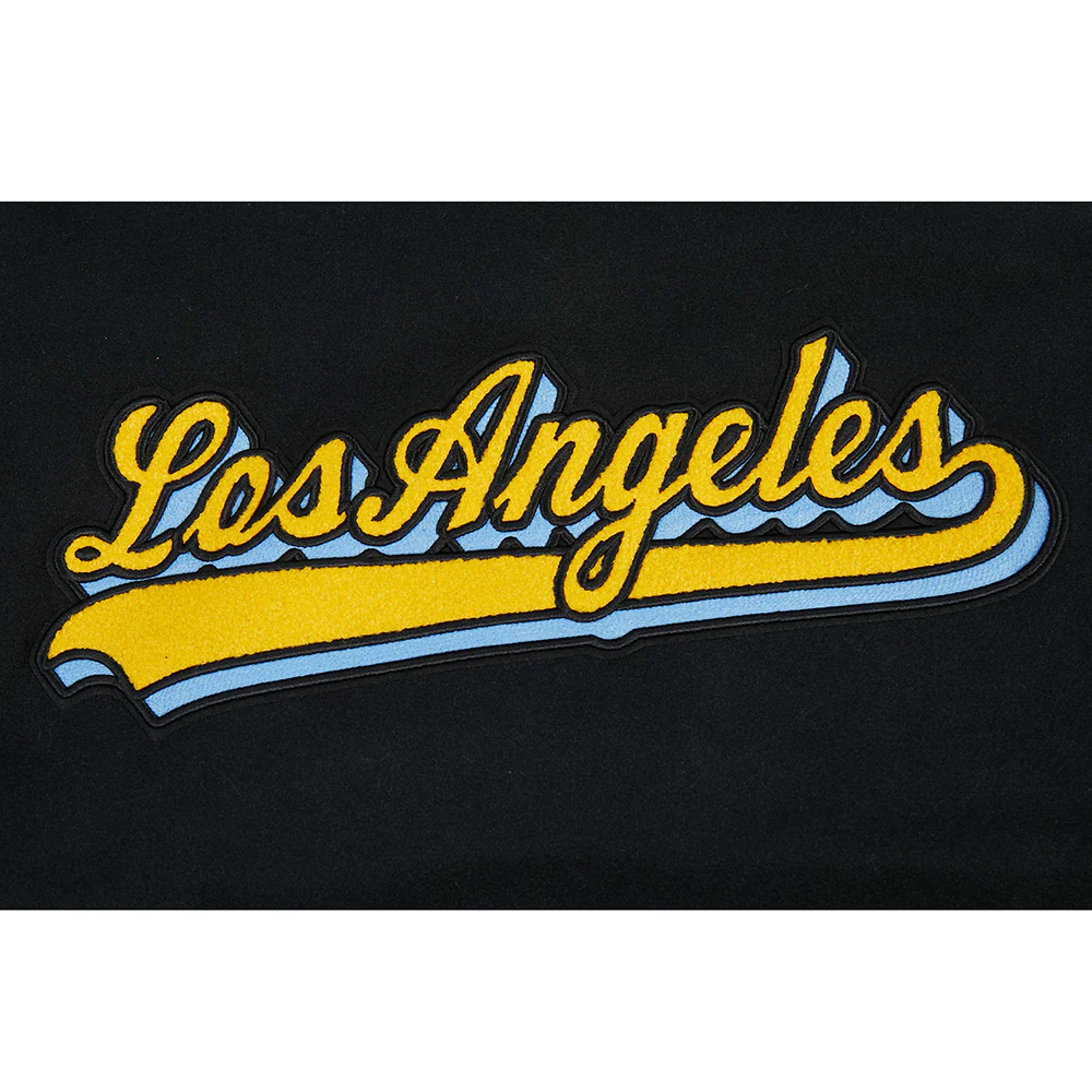 NFL LOS ANGELES CHARGERS SCRIPT TAIL MEN'S RIB WOOL VARSITY (BLACK/WHITE) - Image 14
