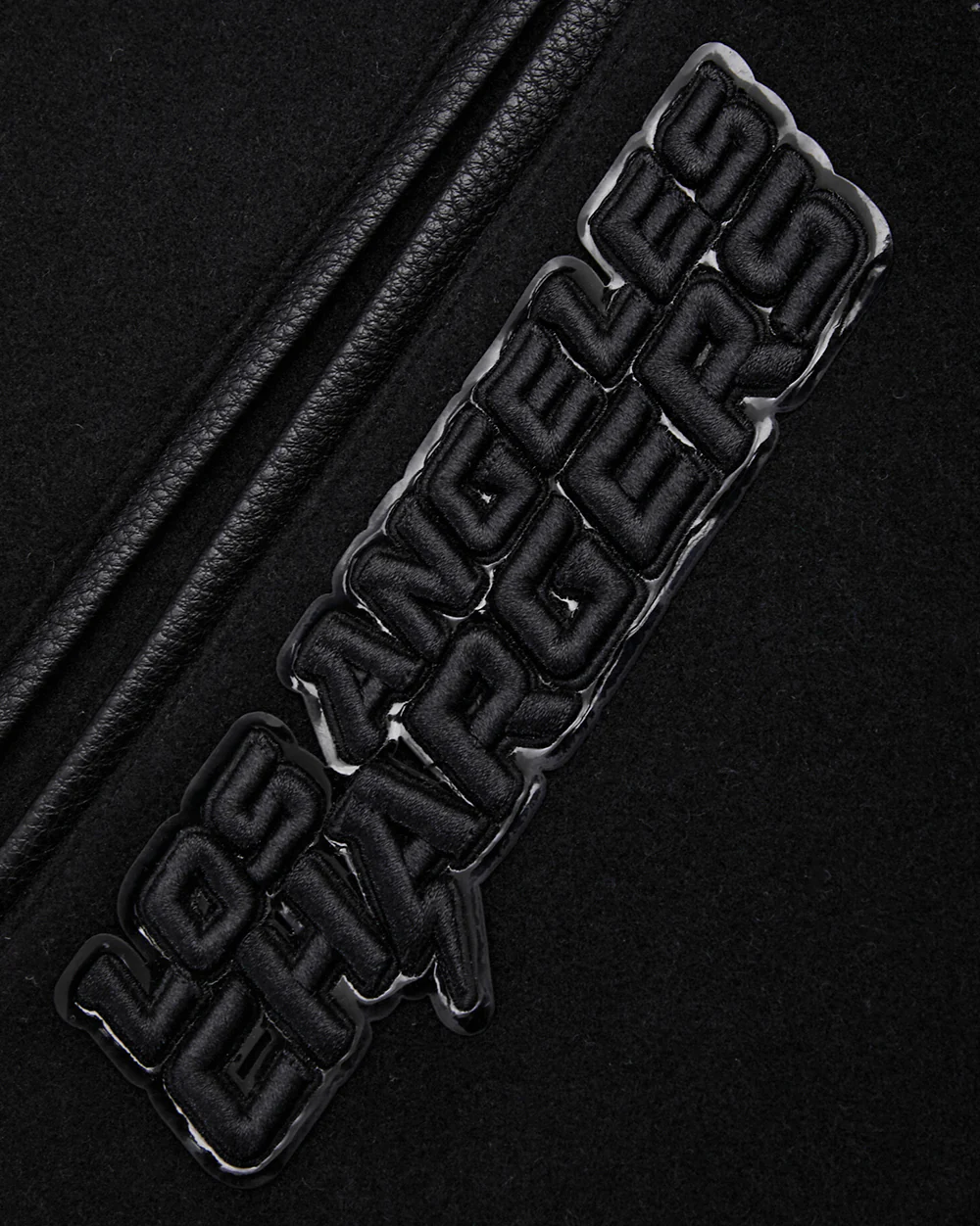 NFL LOS ANGELES CHARGERS TRIPLE BLACK MEN'S WOOL VARSITY JACKET (TRIPLE BLACK MEN'S) - Image 8