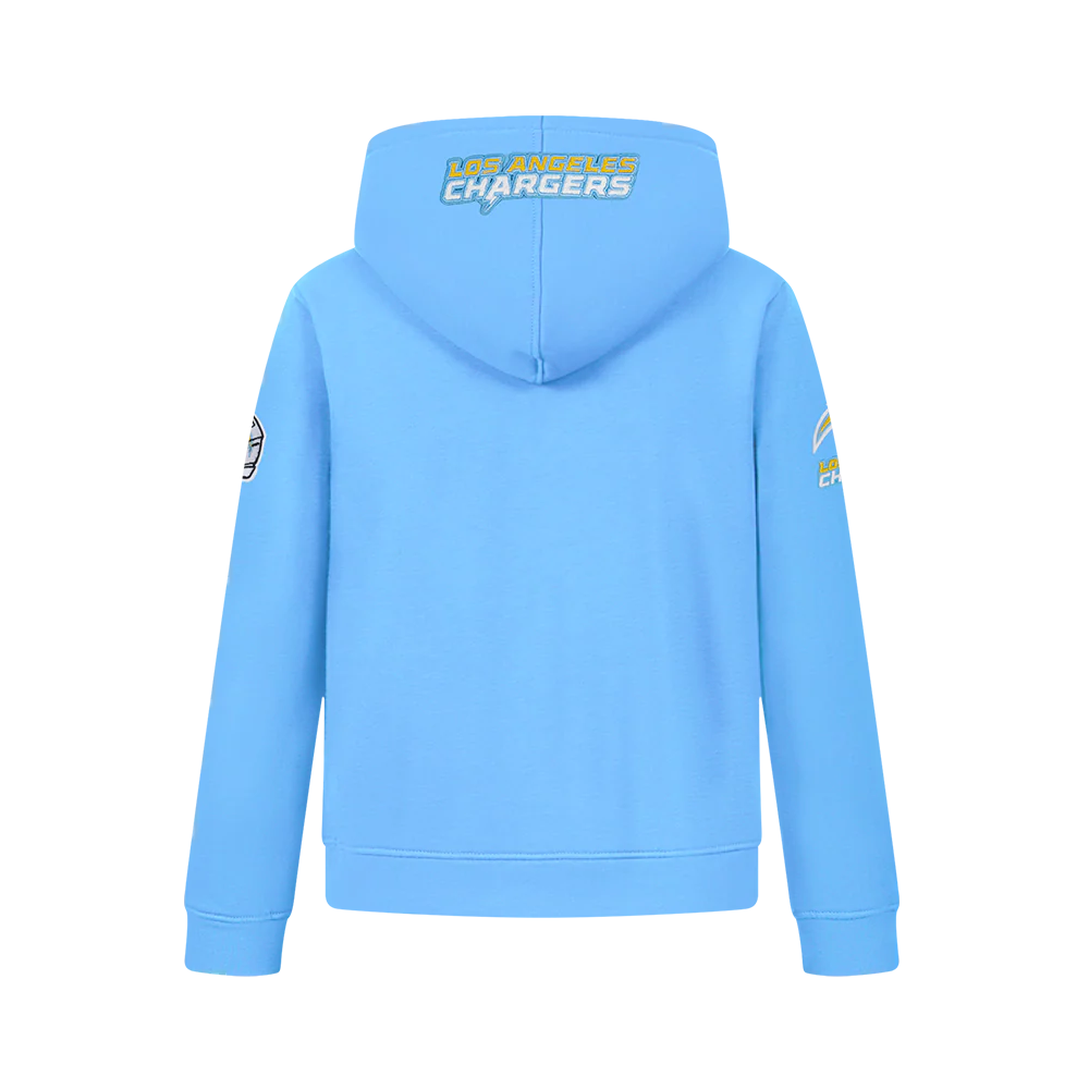 NFL LOS ANGELES CHARGERS CLASSIC BIG BOYS FLEECE PULLOVER HOODIE (UNIVERSITY BLUE) - Image 5