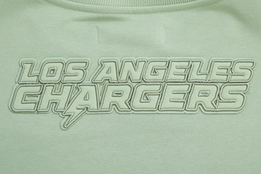 NFL LOS ANGELES CHARGERS NEUTRAL FLEECE CREWNECK (MOSS) - Image 5