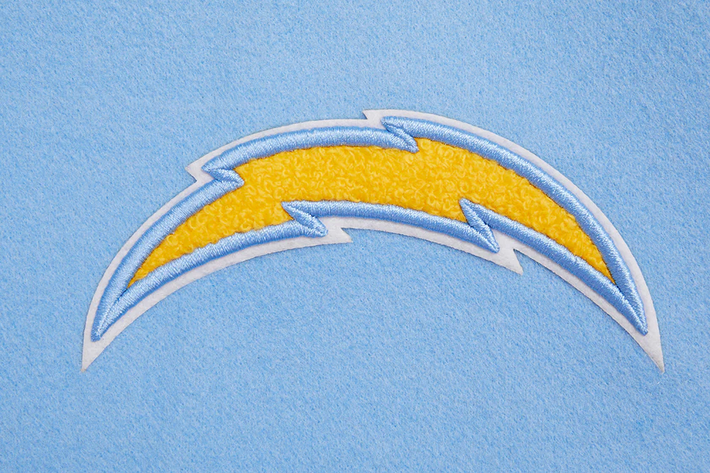 NFL LOS ANGELES CHARGERS CLASSIC WOMEN'S WOOL VARSITY JACKET (UNIVERSITY BLUE/WHITE) - Image 6