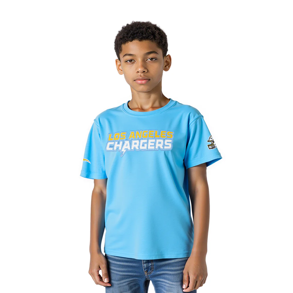 NFL LOS ANGELES CHARGERS CLASSIC LITTLE BOYS SHORT SLEEVE TEE (UNIVERSITY BLUE)