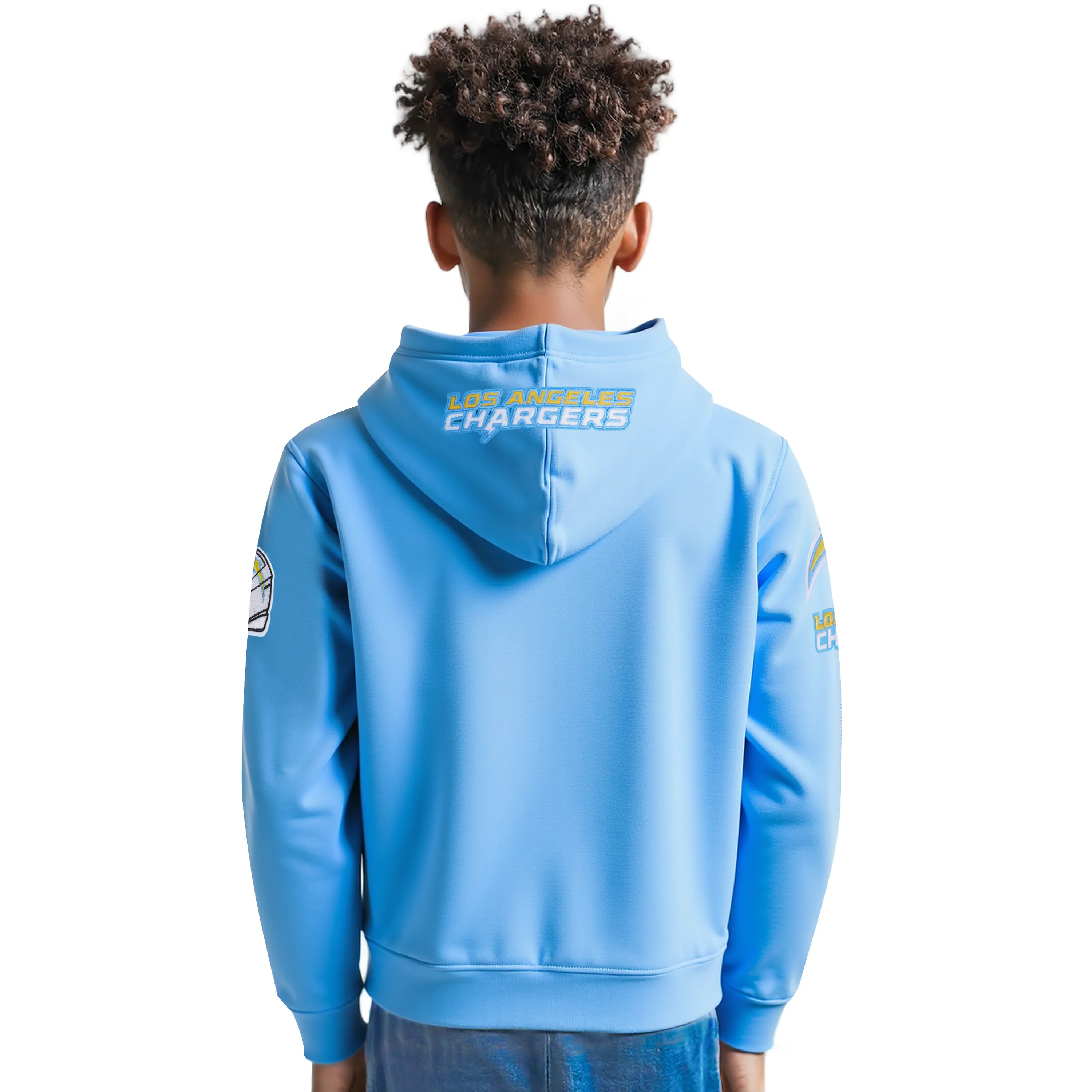 NFL LOS ANGELES CHARGERS CLASSIC LITTLE BOYS FLEECE PULLOVER HOODIE (UNIVERSITY BLUE) - Image 2