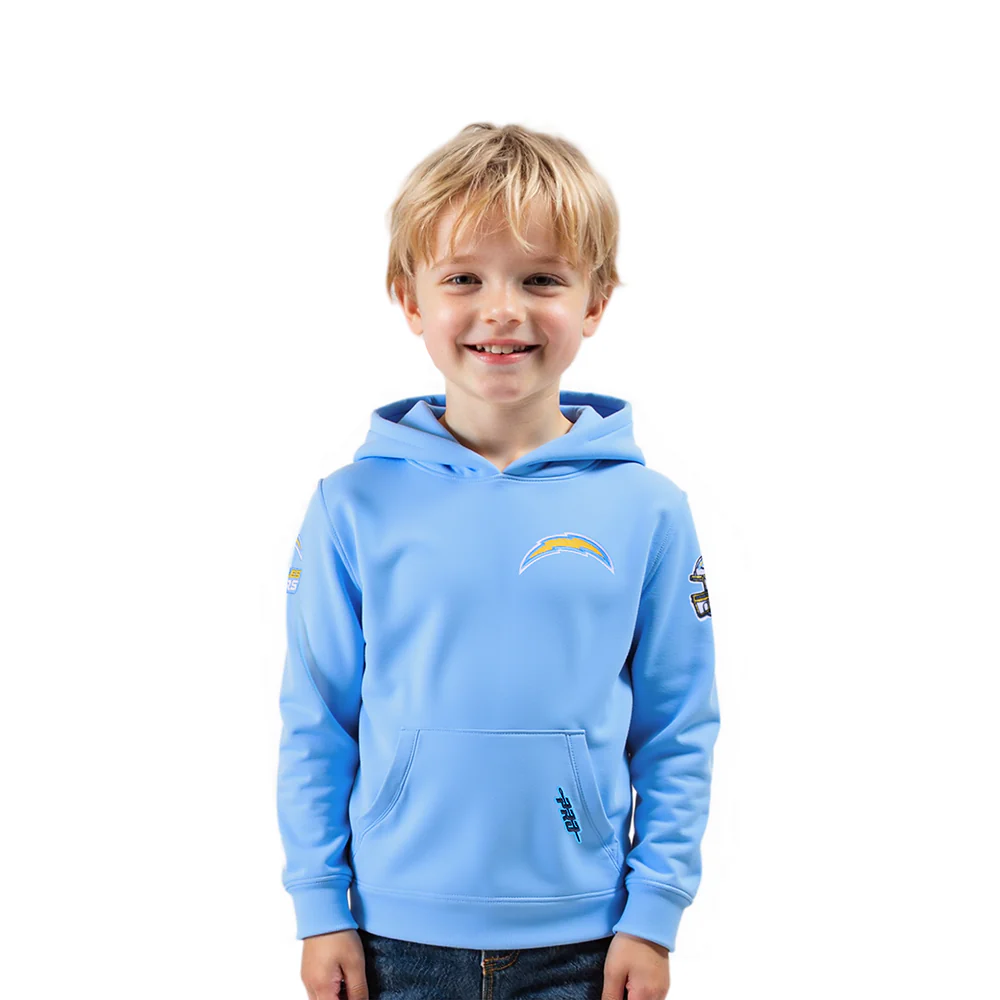 NFL LOS ANGELES CHARGERS CLASSIC TODDLER BOYS FLEECE PULLOVER HOODIE (UNIVERSITY BLUE)