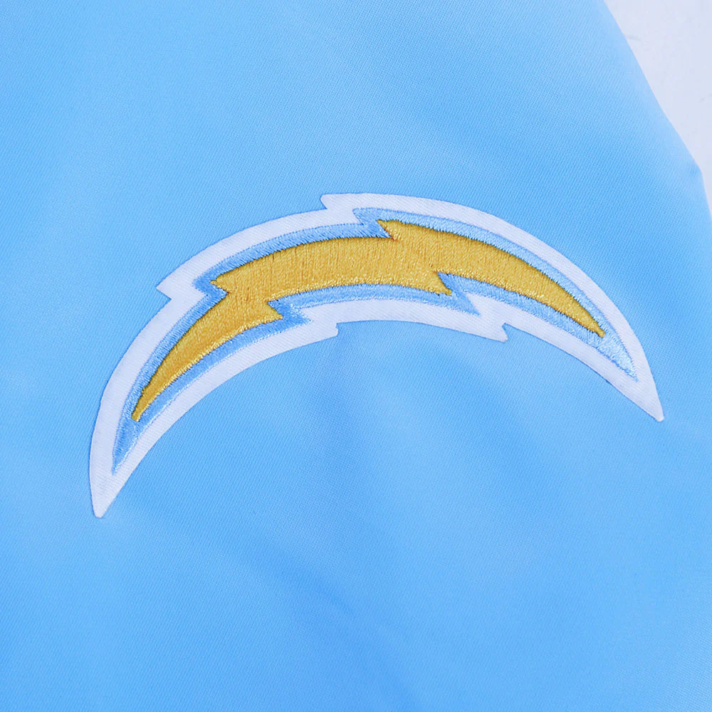 NFL LOS ANGELES CHARGERS CLASSIC WOMEN'S SATIN JACKET (UNIVERSITY BLUE) - Image 8