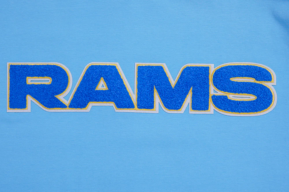 NFL LOS ANGELES RAMS CLASSIC CHENILLE SINGLE JERSEY TEE (UNIVERSITY BLUE) - Image 5