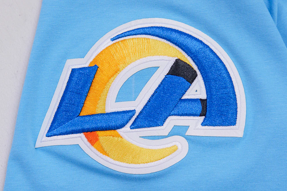 NFL LOS ANGELES RAMS CLASSIC CHENILLE SINGLE JERSEY TEE (UNIVERSITY BLUE) - Image 7