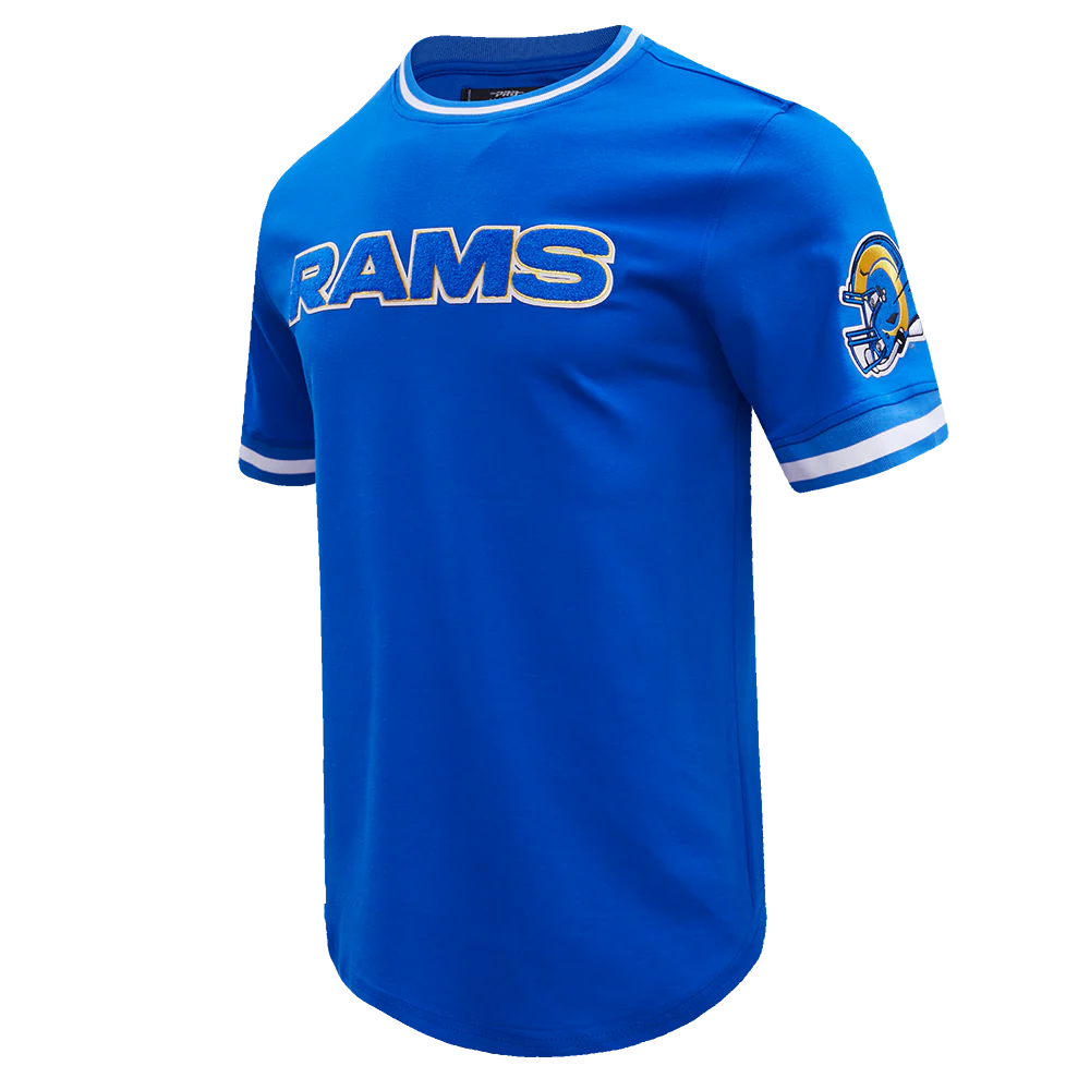 NFL LOS ANGELES RAMS CLASSIC CHENILLE TEE (ROYAL BLUE) - Image 2