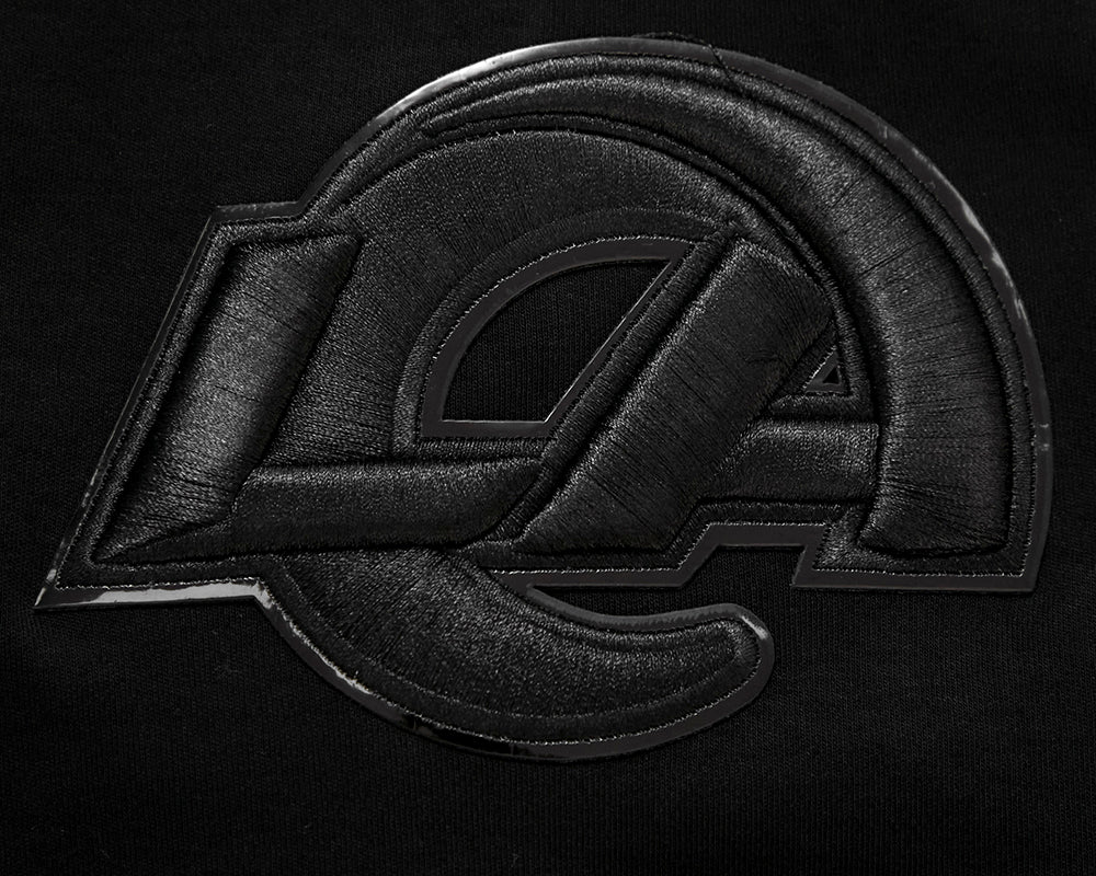 NFL LOS ANGELES RAMS TRIPLE BLACK MEN'S TEE (TRIPLE BLACK) - Image 7