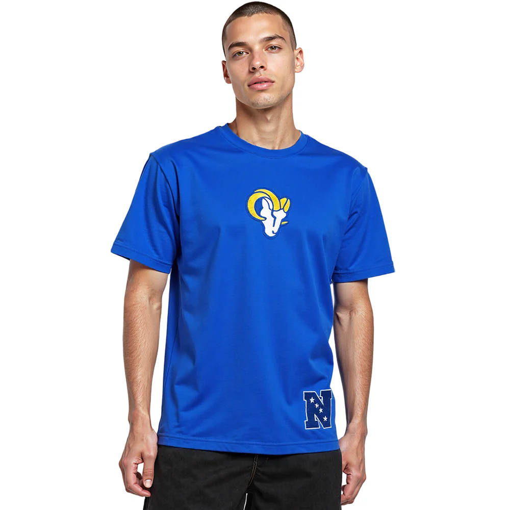 NFL LOS ANGELES RAMS WINGSPAN MEN'S CJ DROP SHOULDER TEE (ROYAL BLUE) - Image 2