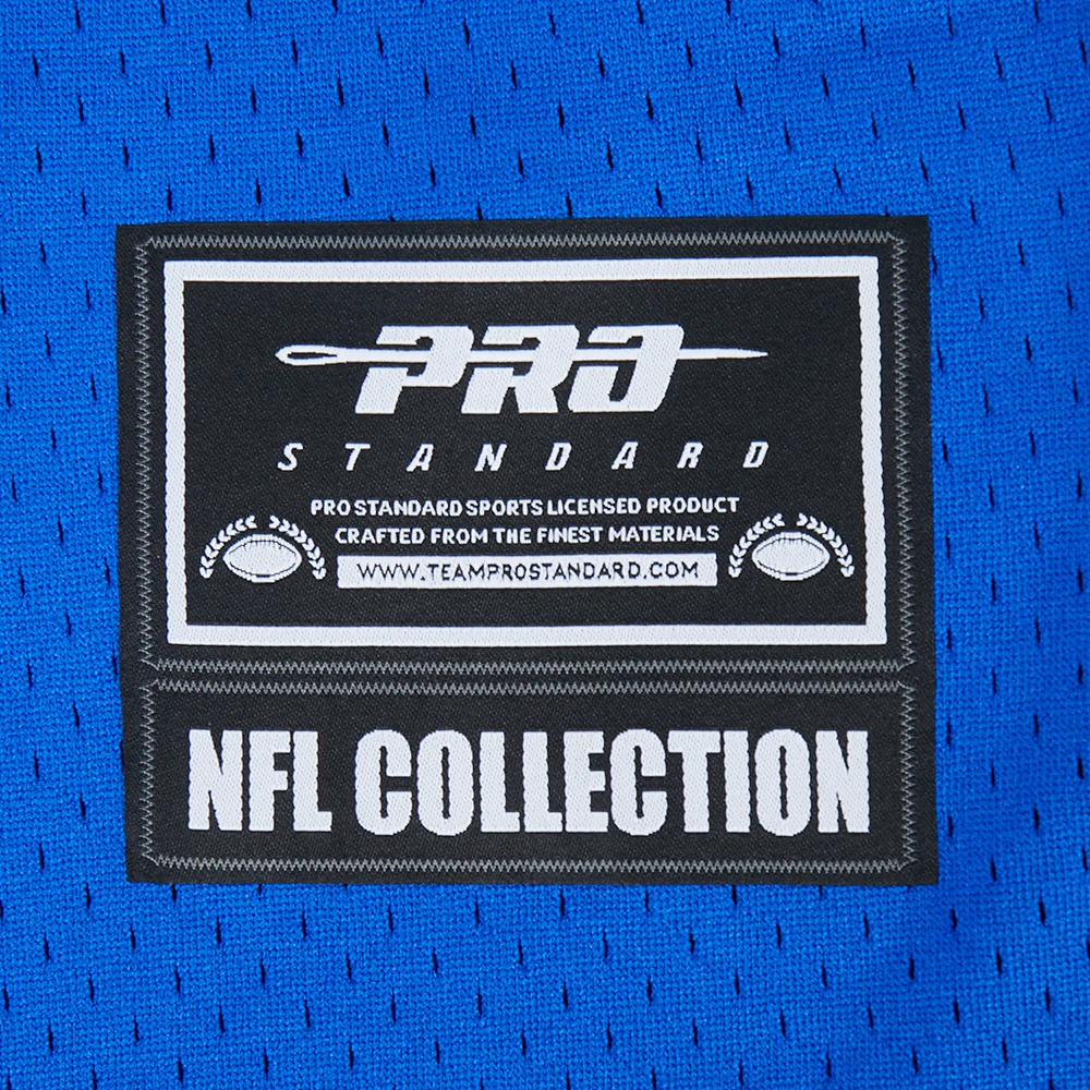 NFL LOS ANGELES RAMS PUKA NACUA #12 CLASSIC MESH PNN MEN'S MESH BUTTON DOWN SHIRT (ROYAL BLUE) - Image 5