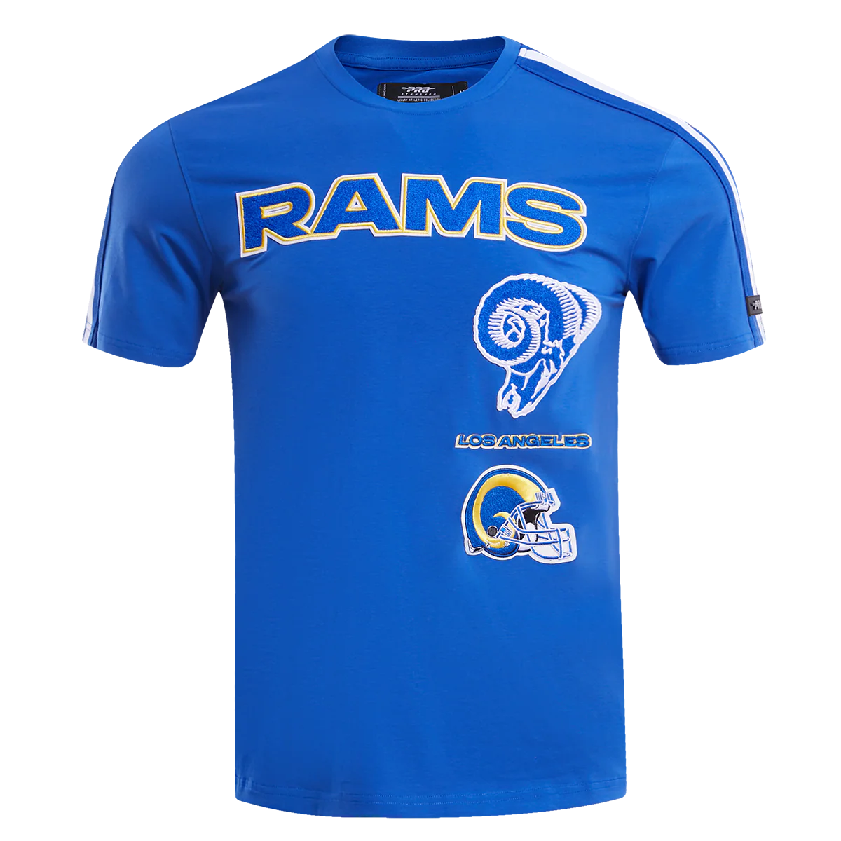 NFL LOS ANGELES RAMS RETRO CLASSIC MEN'S STRIPED TEE (ROYAL BLUE)
