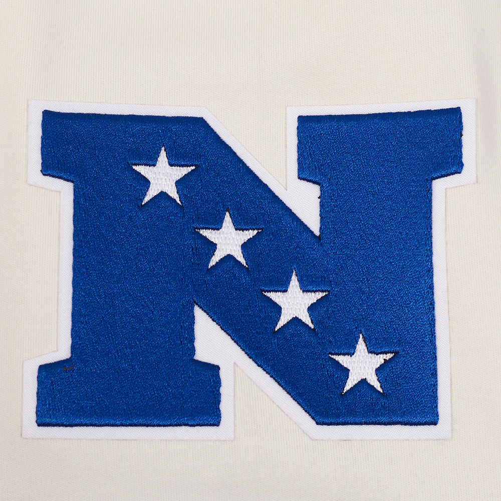 NFL LOS ANGELES RAMS RETRO CLASSIC MEN'S TEE (EGGSHELL/ ROYAL BLUE) - Image 5