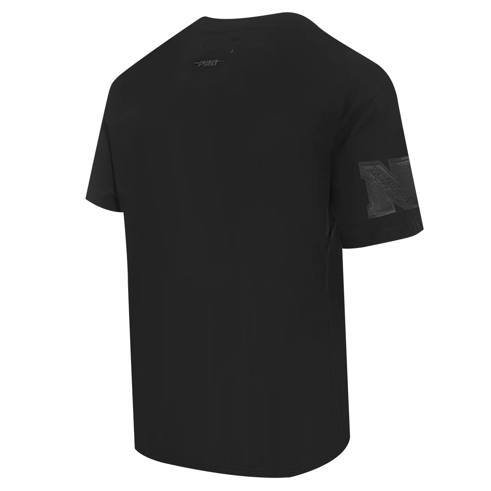NFL LOS ANGELES RAMS NEUTRAL MEN'S COTTON JERSEY DROP SHOULDER TEE (BLACK) - Image 4