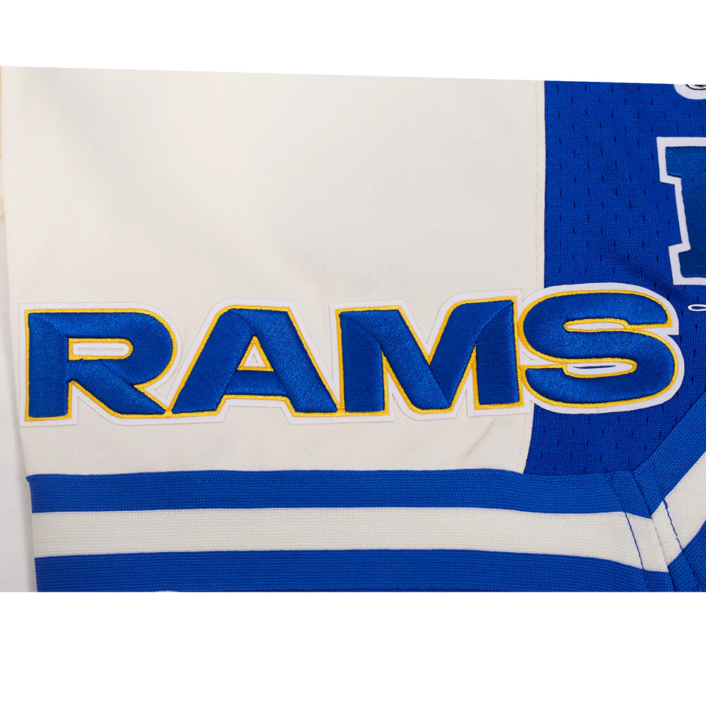 NFL LOS ANGELES RAMS RETRO CLASSIC MEN'S 2.0 SHORT (EGGSHELL/ ROYAL BLUE) - Image 7