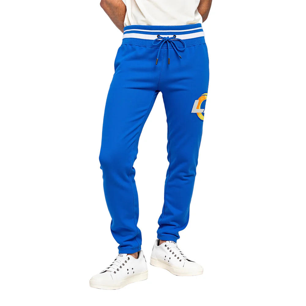 NFL LOS ANGELES RAMS MASHUP MEN'S RIB SWEATPANT (ROYAL BLUE)