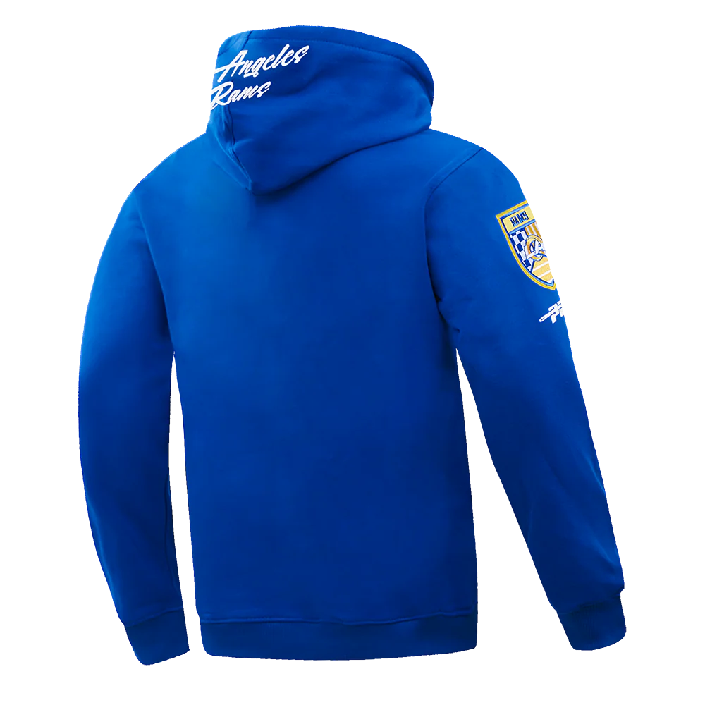 NFL LOS ANGELES RAMS FAST LANE FLC PO HOODIE (ROYAL BLUE) - Image 4