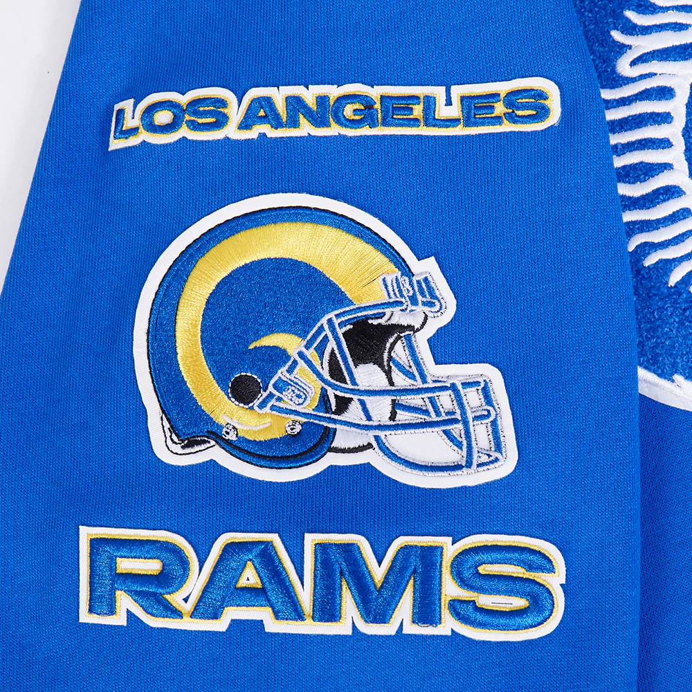 NFL LOS ANGELES RAMS RETRO CLASSIC MEN'S PULLOVER HOODIE (ROYAL BLUE) - Image 7