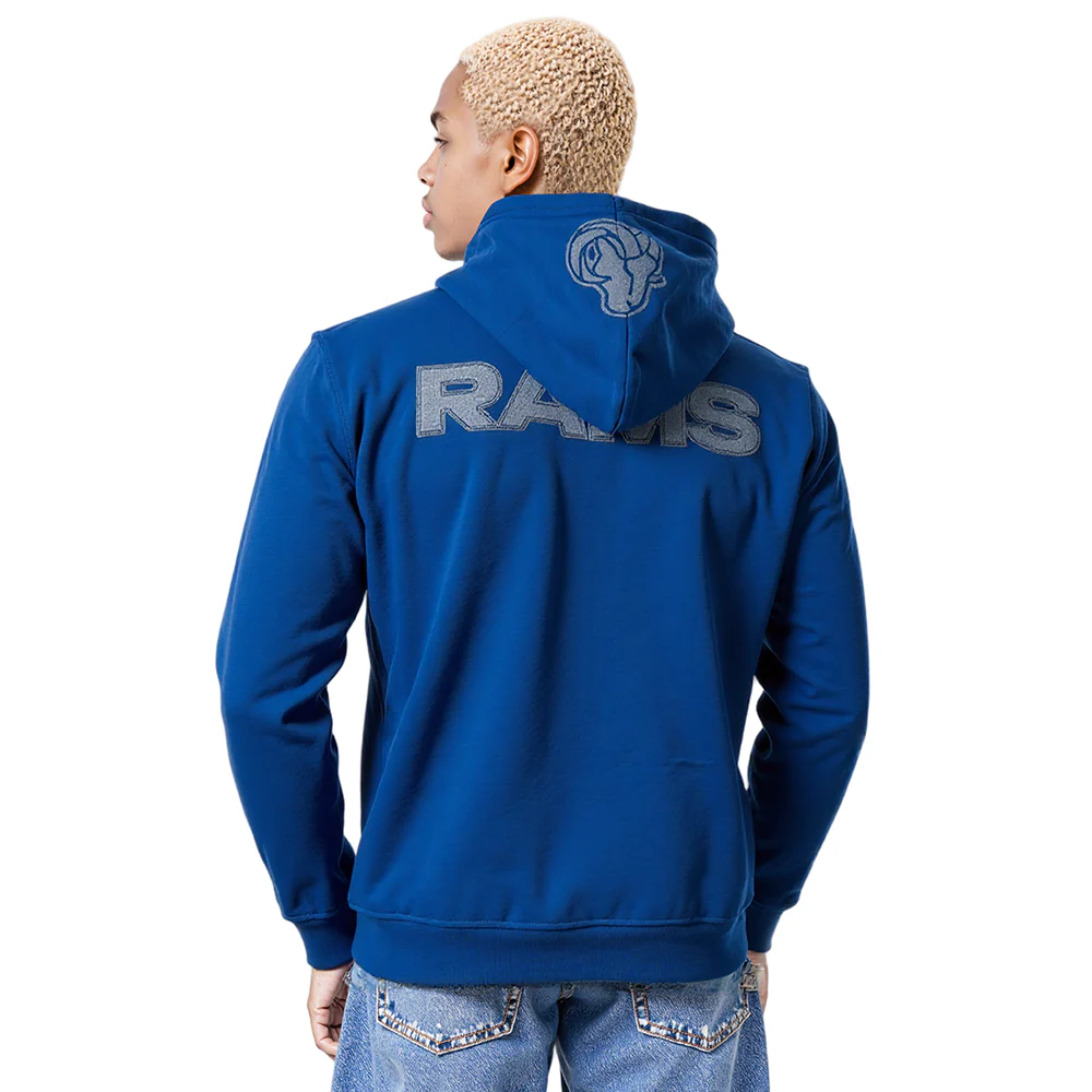 NFL LOS ANGELES RAMS VARSITY BLUES MEN'S FLC PO HOODIE (DODGER BLUE) - Image 10