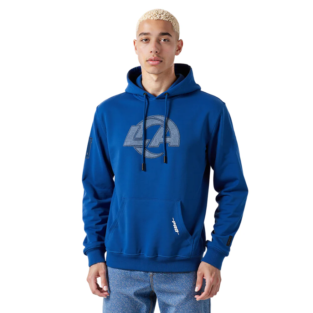 NFL LOS ANGELES RAMS VARSITY BLUES MEN'S FLC PO HOODIE (DODGER BLUE) - Image 9