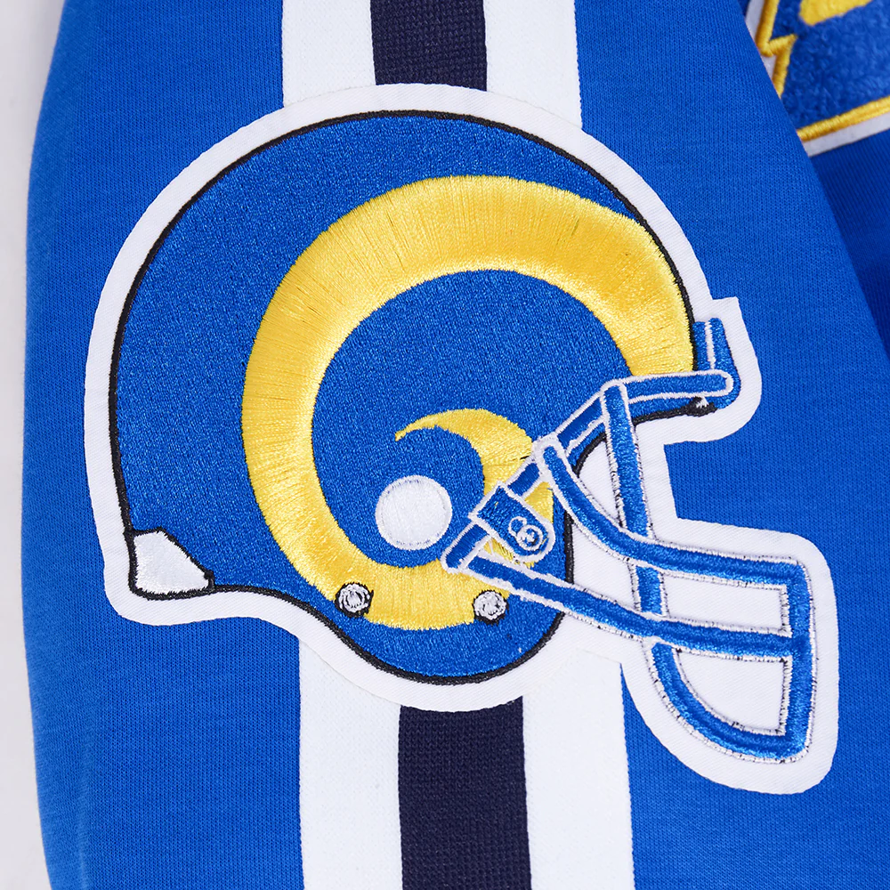 NFL LOS ANGELES RAMS PRO GAME DAY MEN'S RETRO JACKET (ROYAL BLUE/WHTE/MIDNIGHT NAVY) - Image 8