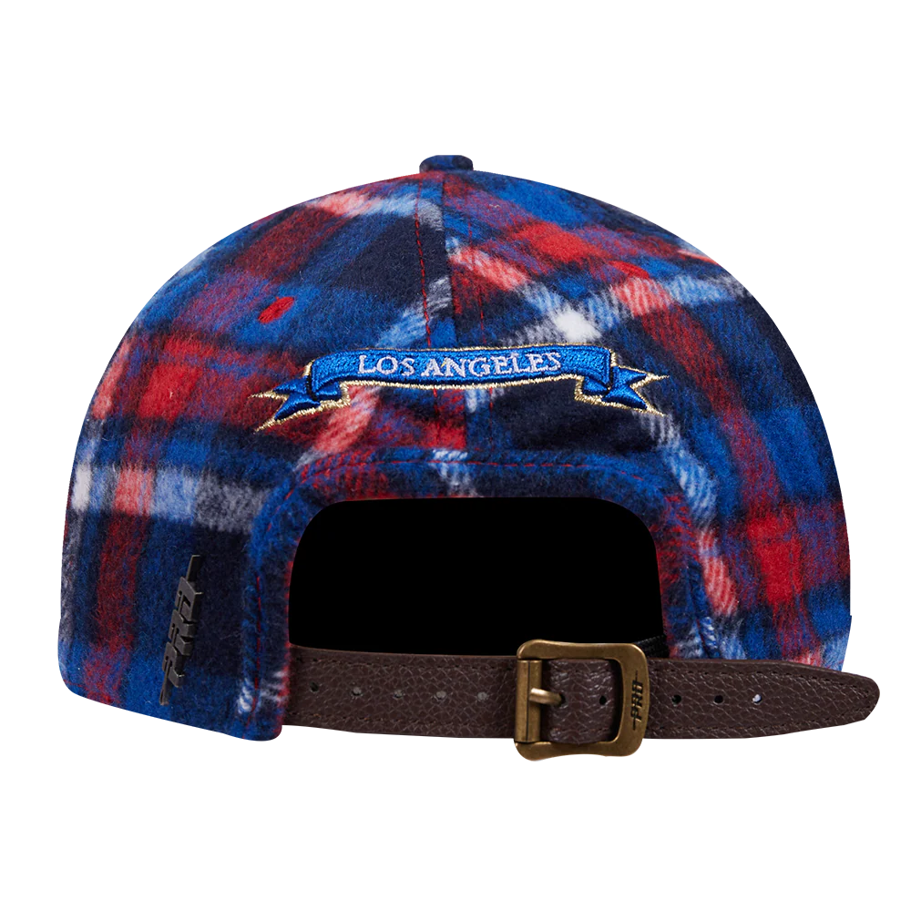 NFL LOS ANGELES RAMS PRO PREP PLAID DAD HAT (RED/MIDNIGHT NAVY/RED) - Image 5