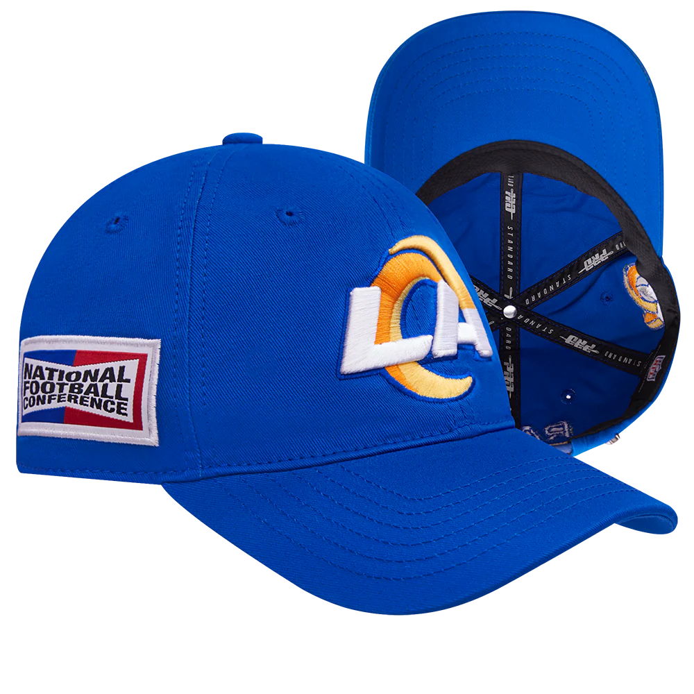 NFL LOS ANGELES RAMS FAST LANE LOGO DAD HAT (ROYAL BLUE) - Image 7