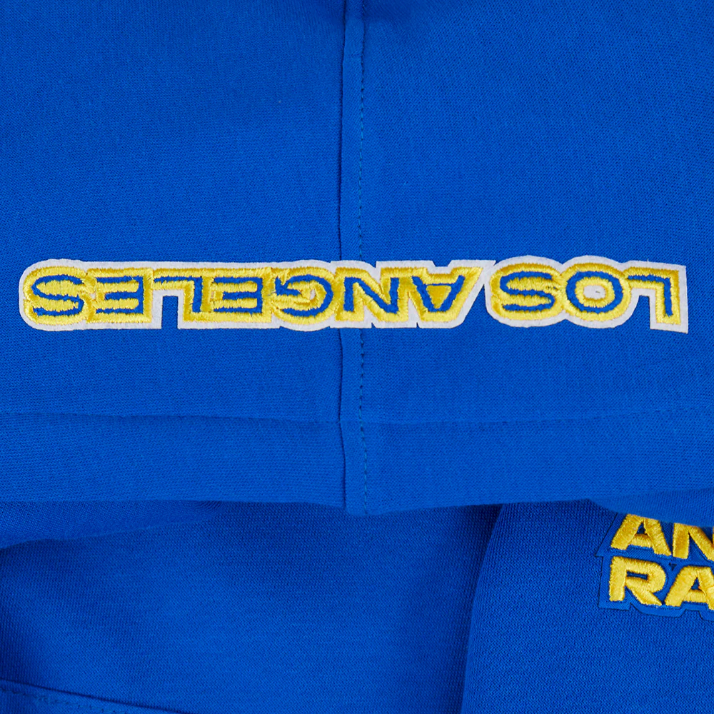 NFL LOS ANGELES RAMS CLASSIC BIG BOYS FLEECE PULLOVER HOODIE (ROYAL BLUE) - Image 3