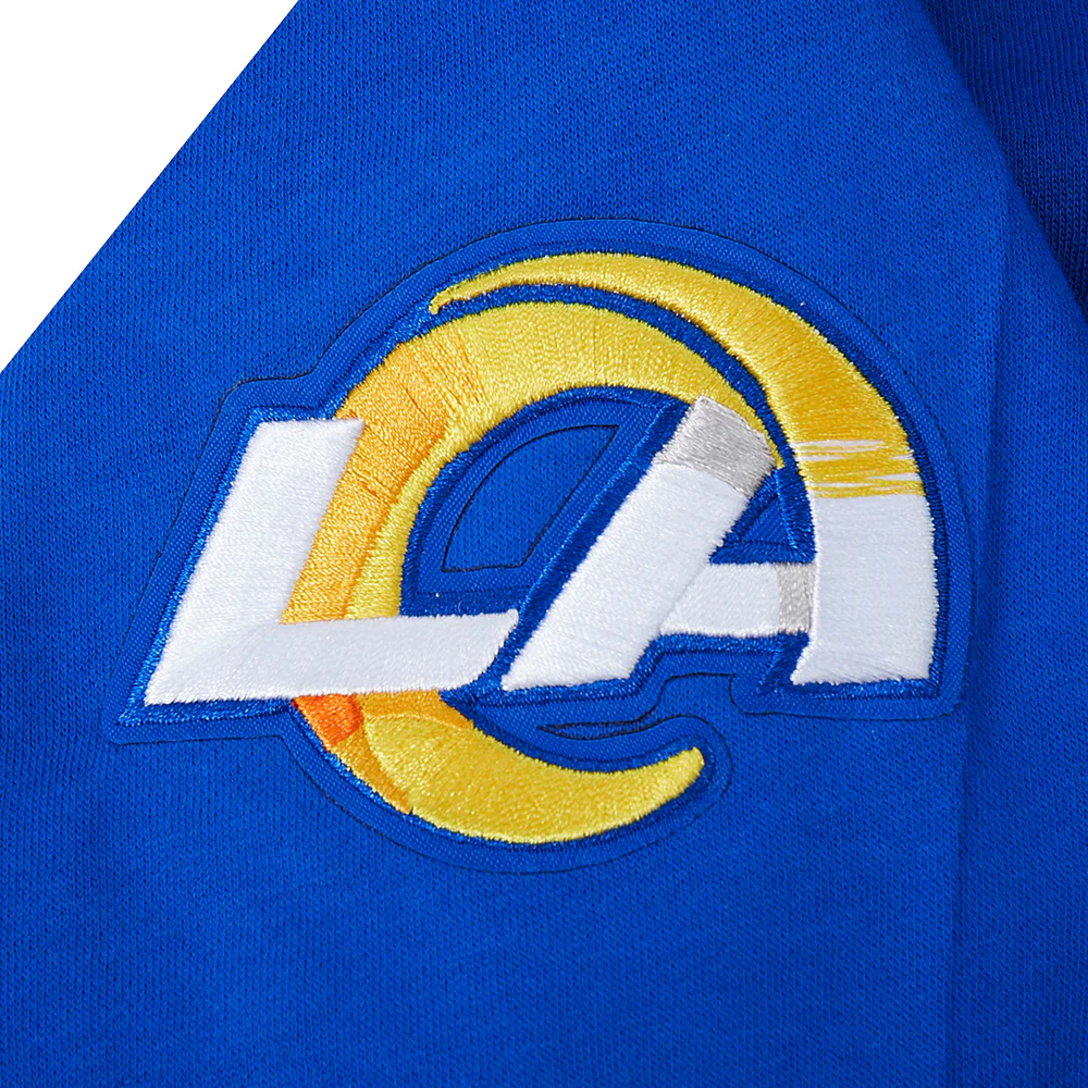 NFL LOS ANGELES RAMS CLASSIC CHENILLE BIG BOY'S FLEECE PO HOODIE (ROYAL BLUE) - Image 4