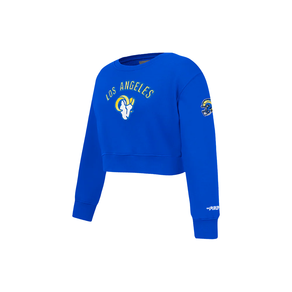 NFL LOS ANGELES RAMS CLASSIC LITTLE GIRL'S FLC CREWNECK (ROYAL BLUE) - Image 3