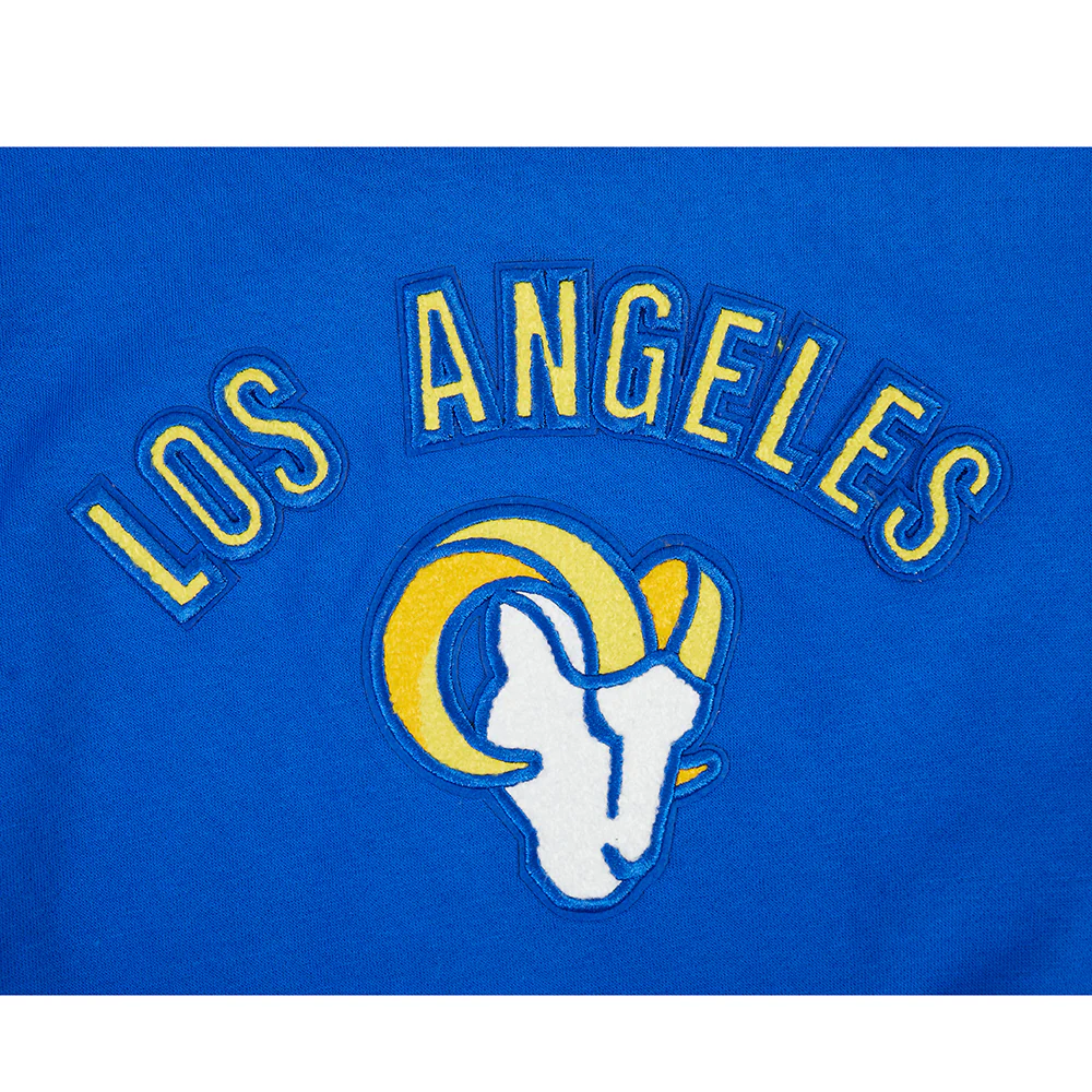 NFL LOS ANGELES RAMS CLASSIC LITTLE GIRL'S FLC CREWNECK (ROYAL BLUE) - Image 6