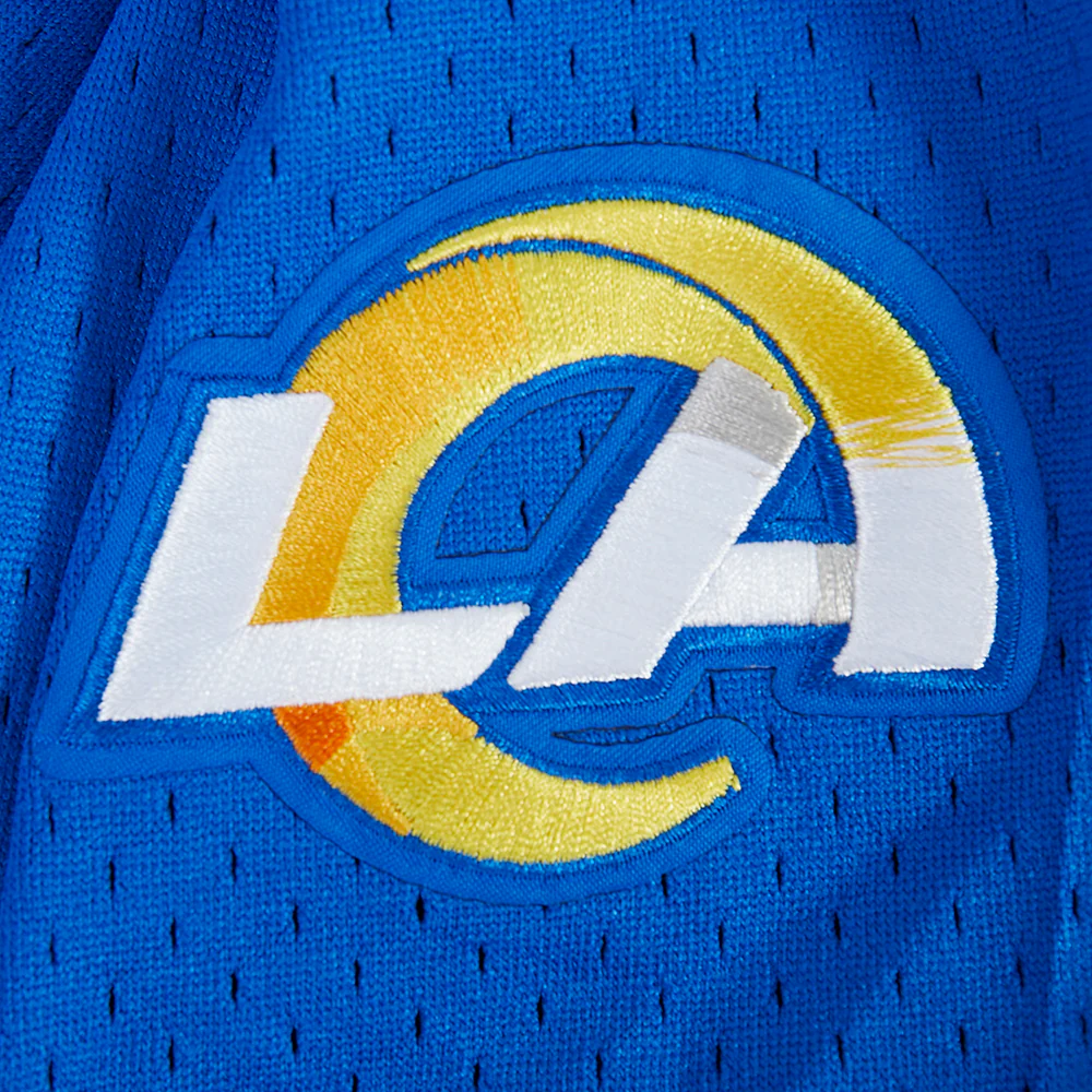 NFL LOS ANGELES RAMS CLASSIC TODDLER BOY'S MESH BUTTON DOWN SHIRT (ROYAL BLUE) - Image 8