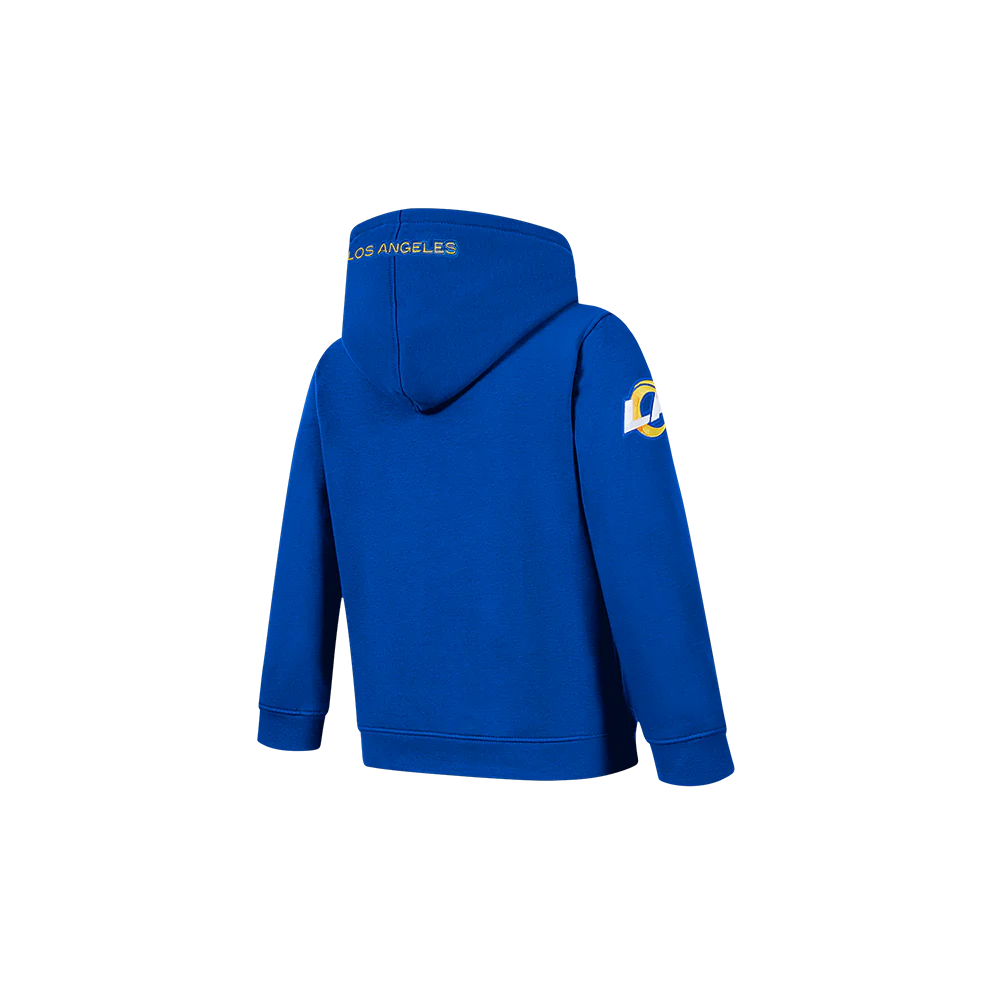 NFL LOS ANGELES RAMS CLASSIC TODDLER BOY'S FLC FZ HOODIE (ROYAL BLUE) - Image 4