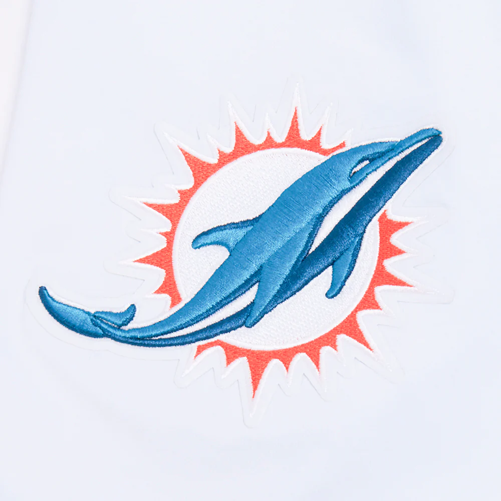 NFL MIAMI DOLPHINS OLD ENGLISH MEN'S TEE (WHITE) - Image 3
