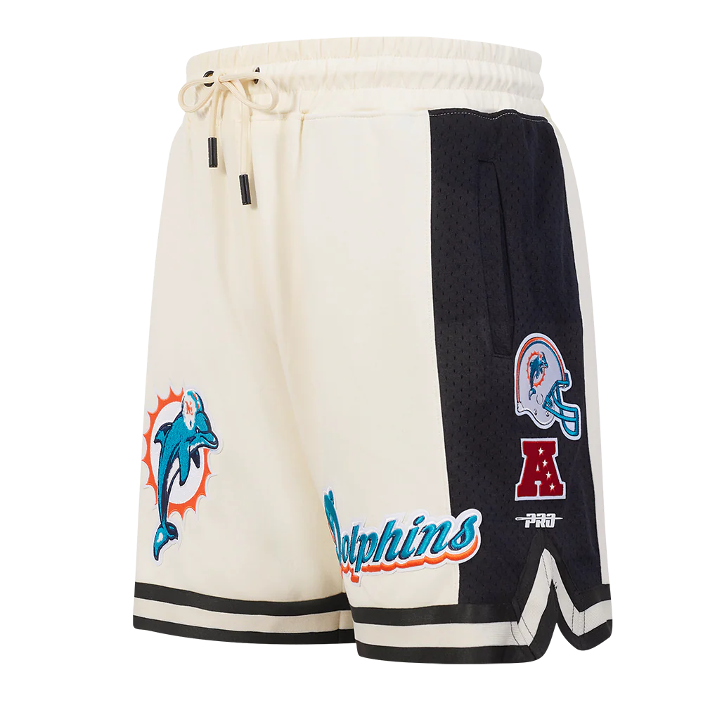 NFL MIAMI DOLPHINS RETRO CLASSIC MEN'S 2.0 SHORT (EGGSHELL/ BLACK)