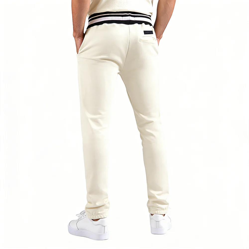 NFL MIAMI DOLPHINS RETRO CLASSIC MEN'S SWEATPANT (EGGSHELL/ BLACK) - Image 2